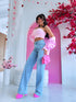 "COSTA RICA" pants HM6743-3 - LIGHT BLUE